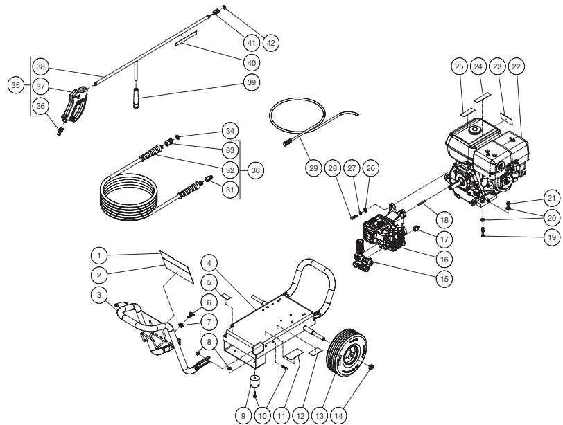 MITM WP-3600-pmah pressure washer parts and manual